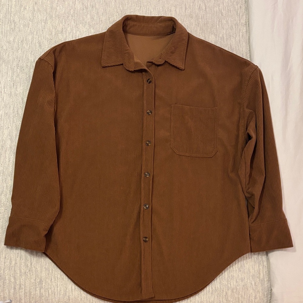 Women’s corduroy button down